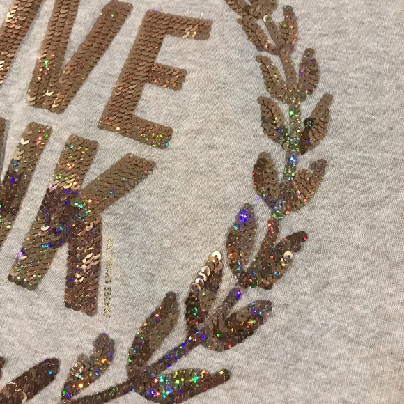 Rare Victorias Secret PINK Limited Edition BLING Faux-Fur Signature Zip Hoodie L - Picture 7 of 15